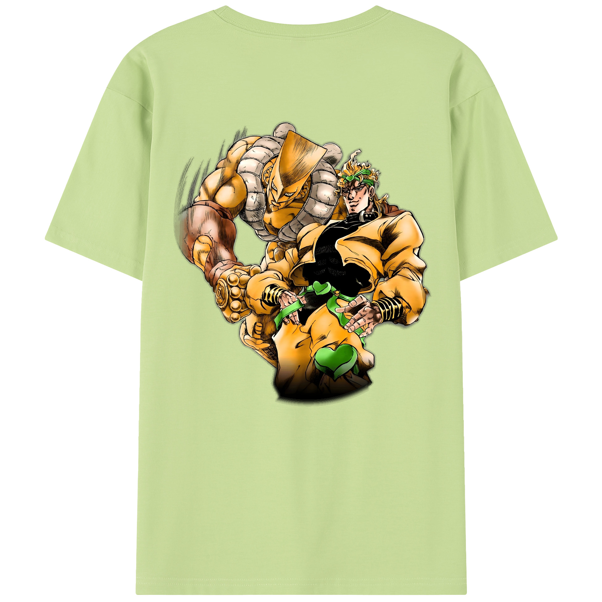 （画像用） ジョジョの奇妙な冒険 ディオ?ブランドー JoJo's Bizarre Adventure Dio Brando 綿100％半袖Tシャツ（背面プリント）